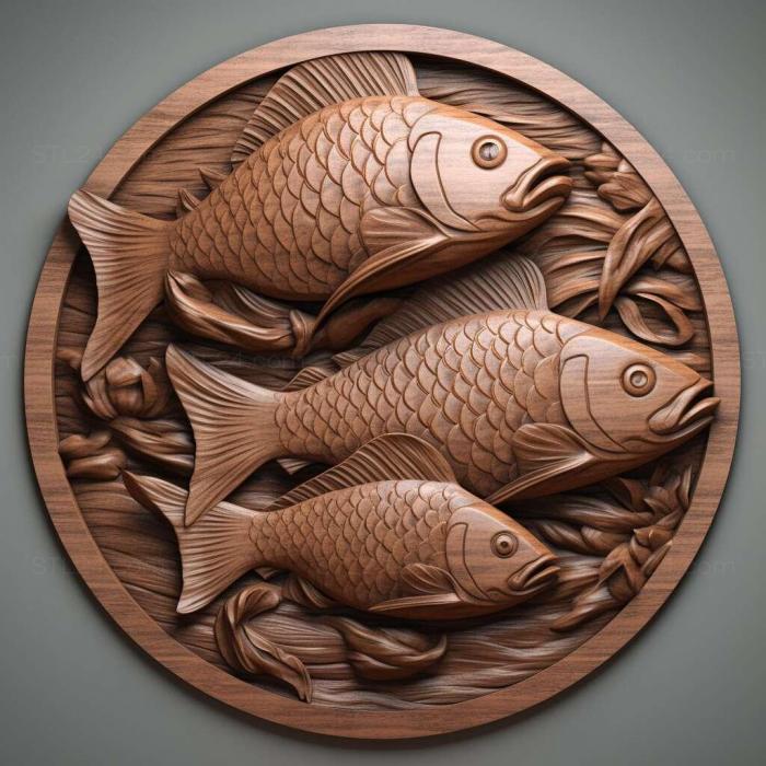Nature and animals (Minor fish fish 3, NATURE_2795) 3D models for cnc